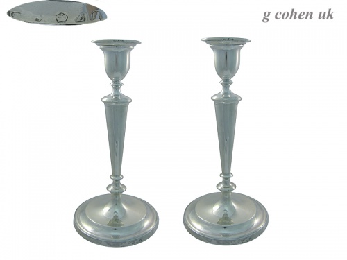 Pair of Georgian Silver Candlesticks 1796
